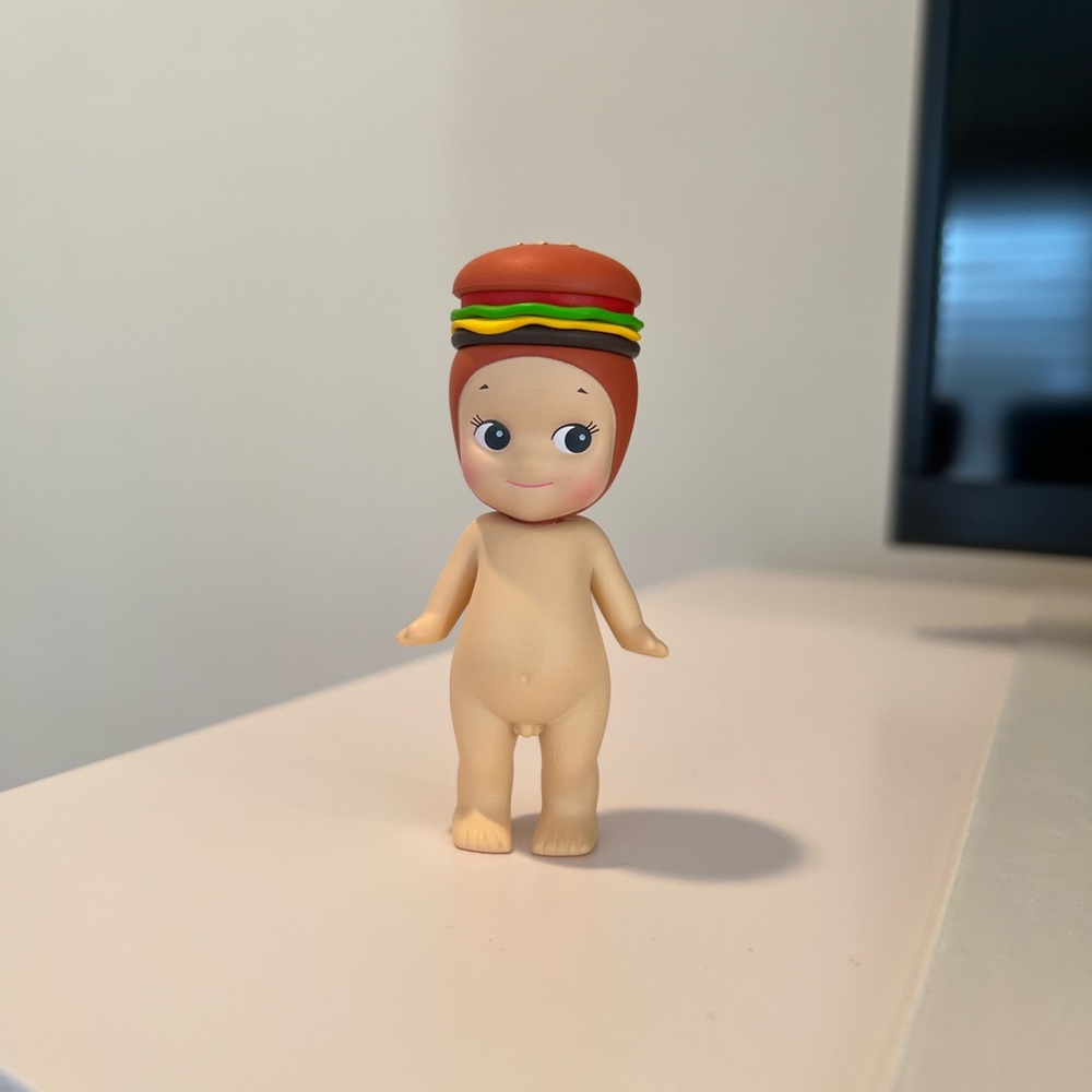 Sonny Angel cheeseburger from the Snack Series